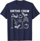 Ortho Crew Halloween Pumpkin Orthopedic Nurse Ortho Nurse T-Shirt - T-Shirt | Navy