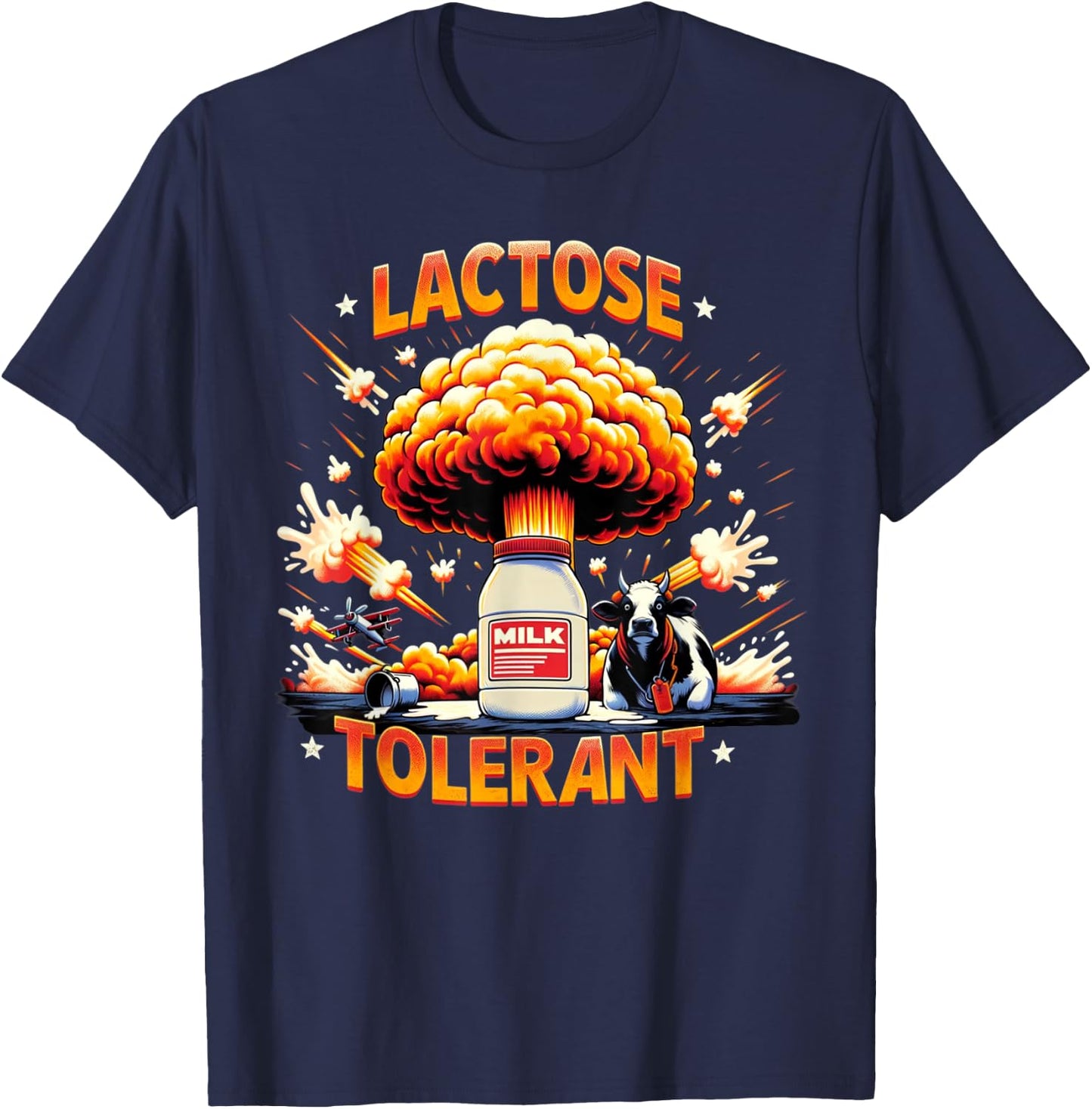 Lactose Tolerant T-Shirt - T-Shirt | Navy