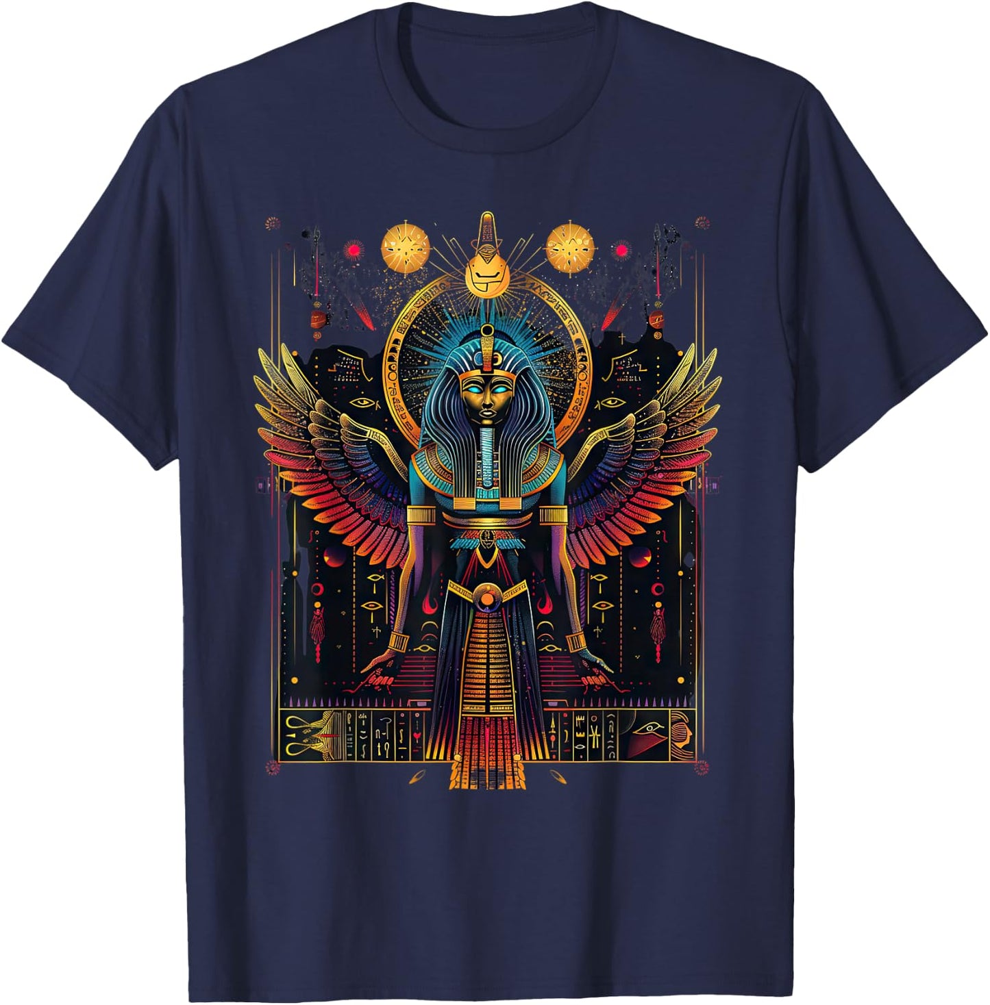 Ancient Egypt Mythology Egyptian Gods T-Shirt - T-Shirt | Navy