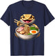 Bearded Dragon Eating Ramen Noodle Kawaii Japanese Food T-Shirt - T-Shirt | Navy