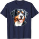Entlebucher Mountain Dog Portrait T-Shirt - T-Shirt | Navy
