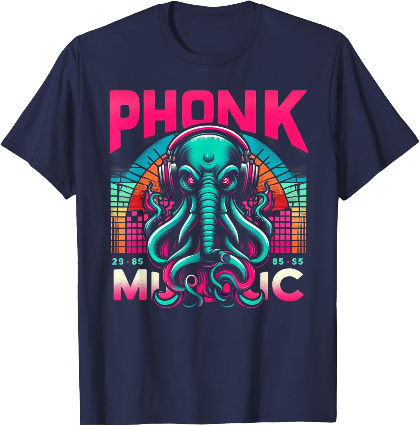 Certified Phonk Addict: No Cure T-Shirt - T-Shirt | Navy