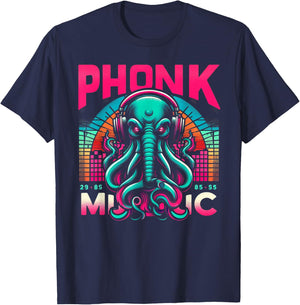 Certified Phonk Addict: No Cure T-Shirt - T-Shirt | Navy