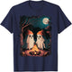 Vintage Ghost Camping Campfire Gothic Halloween Men Women T-Shirt - T-Shirt | Navy