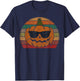 Vintage Pumpkin Face Costume Boys Girls Halloween T-Shirt - T-Shirt | Navy
