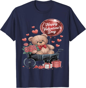 Happy Valentines Shirts Women Girlfriends Cute Valentine T-Shirt - T-Shirt | Navy
