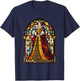 Mary Queen Of Scots Stained Glass T-Shirt - T-Shirt | Navy