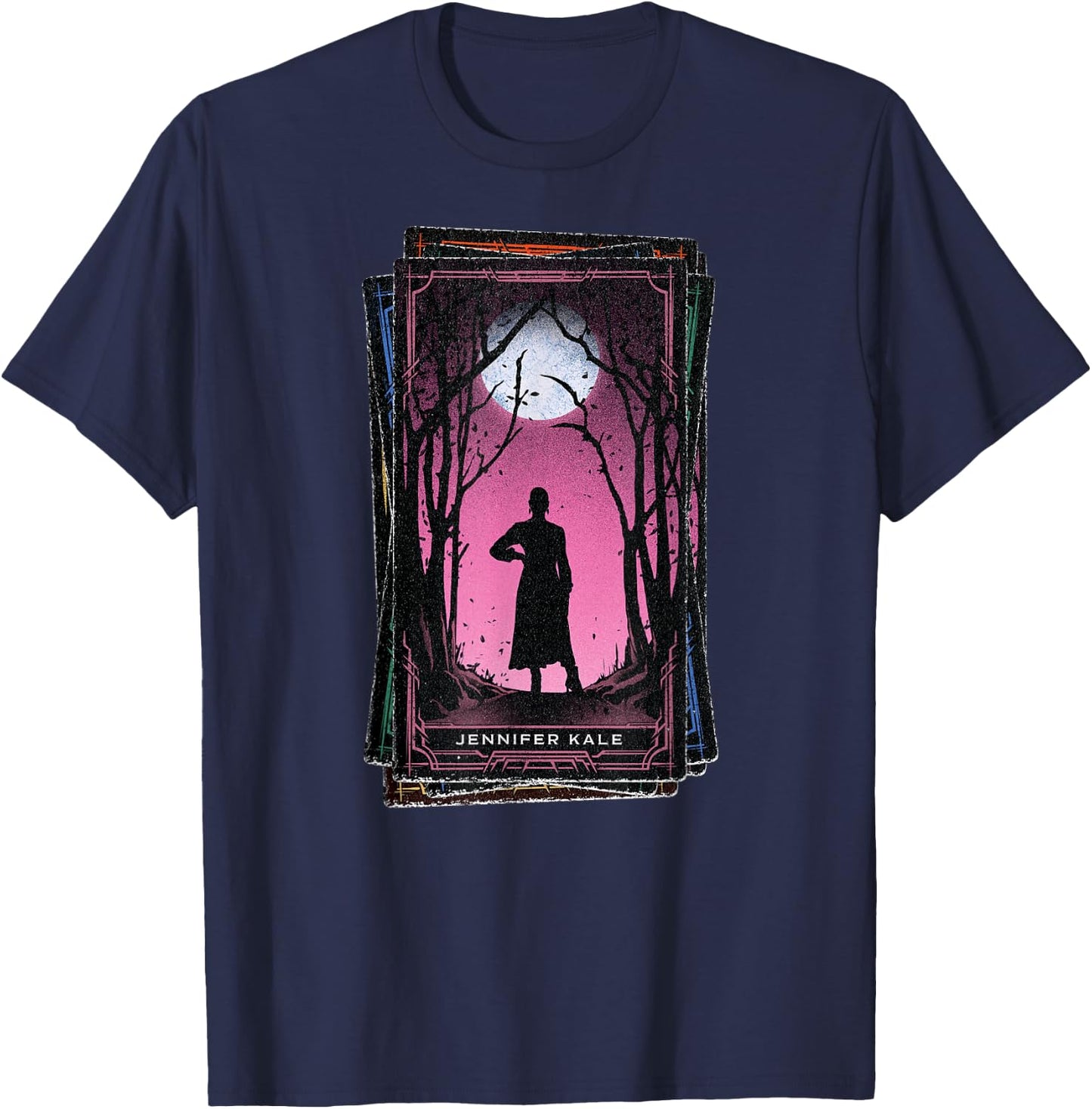 Marvel Agatha All Along Disney+ Jennifer Kale Tarot Card T-Shirt - T-Shirt | Navy