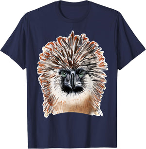 Haribon Philippine Monkey Eating Eagle T-Shirt - T-Shirt | Navy