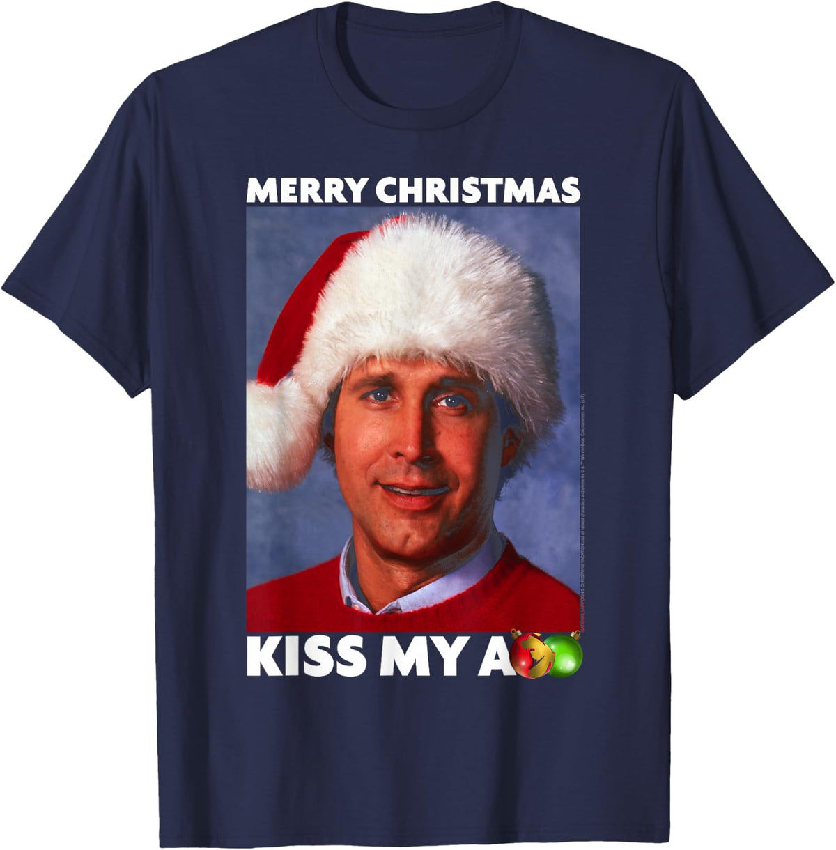 National Lampoon's Christmas Vacation Merry Kiss T-Shirt - T-Shirt | Navy
