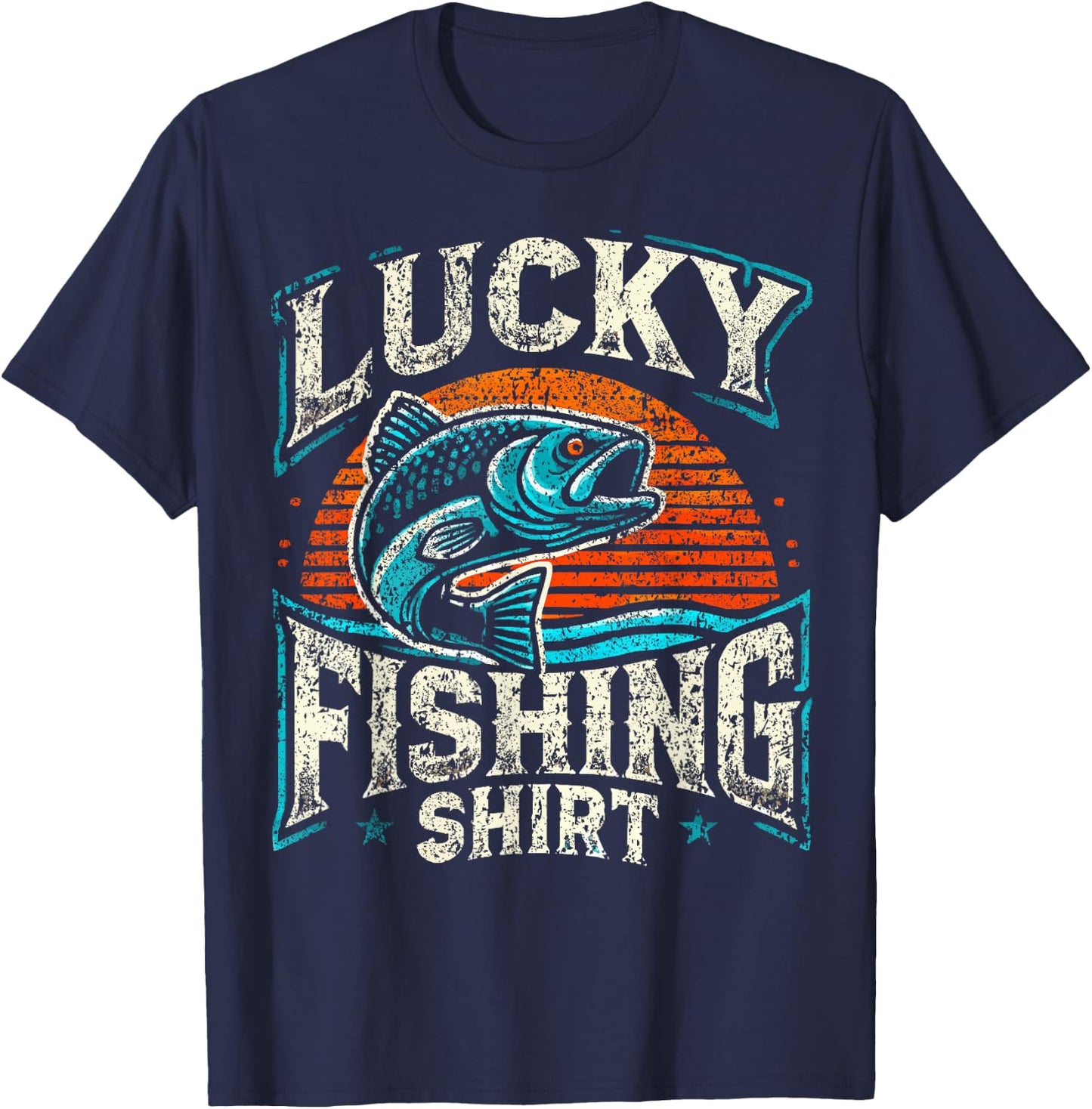 Lucky Fishing T-Shirt - T-Shirt | Navy