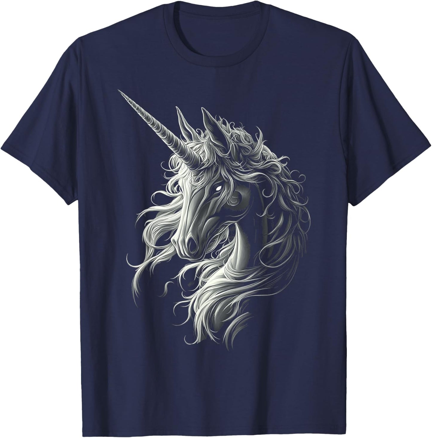Unicorn Mythical Graphic Fantasy Art Unicorn T-Shirt - T-Shirt | Navy