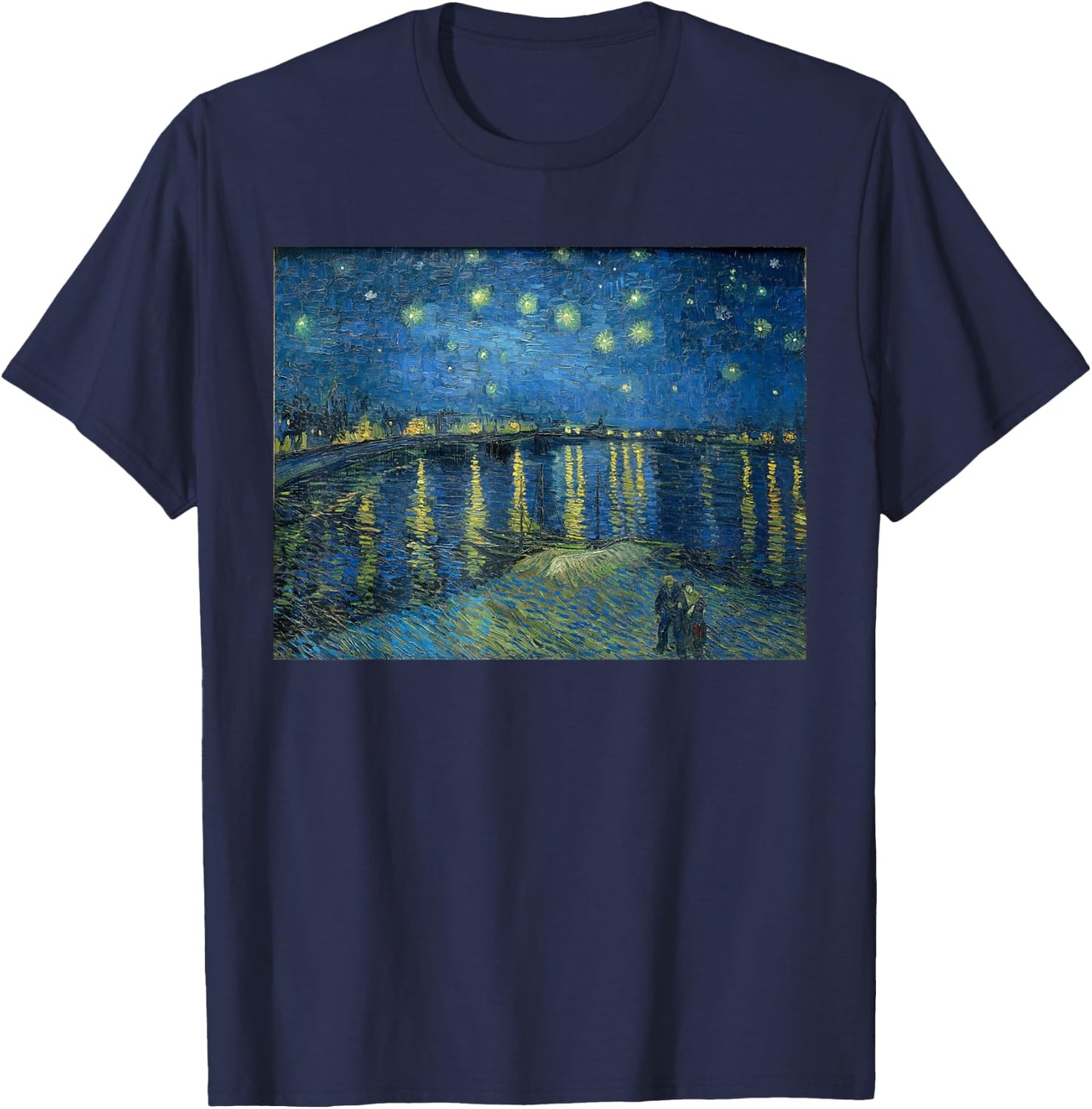 Vincent van Gogh Starry Night Over the Rhone T-Shirt - T-Shirt | Navy
