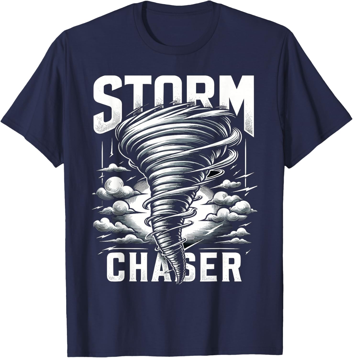 Storm Chaser Storm Chasing Meteorologists Meteorology T-Shirt - T-Shirt | Navy