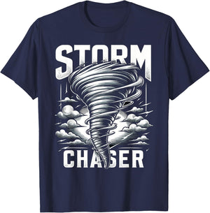 Storm Chaser Storm Chasing Meteorologists Meteorology T-Shirt - T-Shirt | Navy