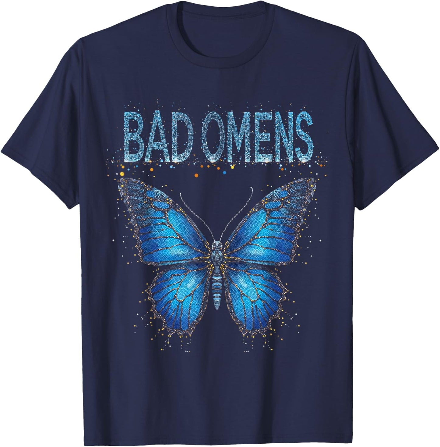 Bad Omens Moth T-Shirt - T-Shirt | Navy