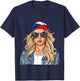 Czech Flag Souvenirs Woman American Products Czechia T-Shirt - T-Shirt | Navy