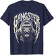 Gorilla Gangster Streetwear Graphic T-Shirt - T-Shirt | Navy