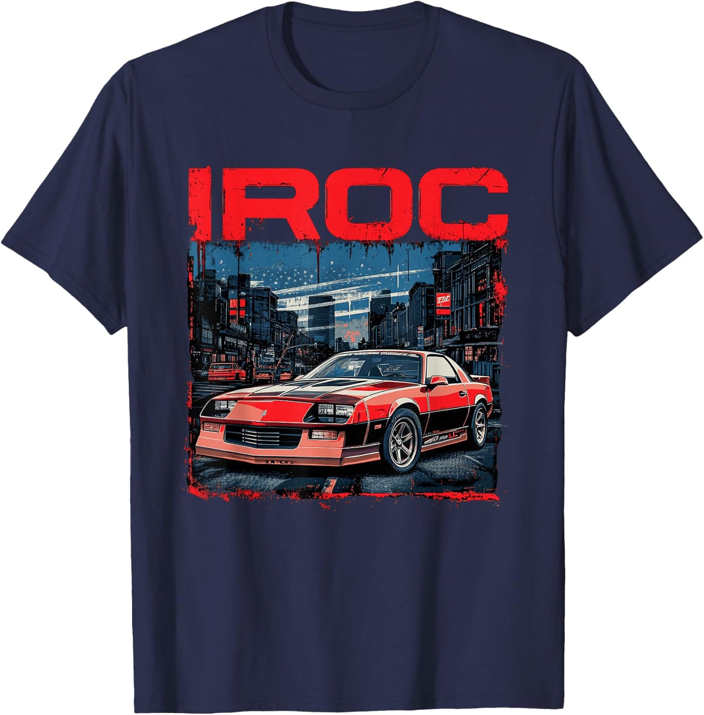 IROC 1980's, IROC-Z Muscle Car American Muscle Retro classic T-Shirt - T-Shirt | Navy