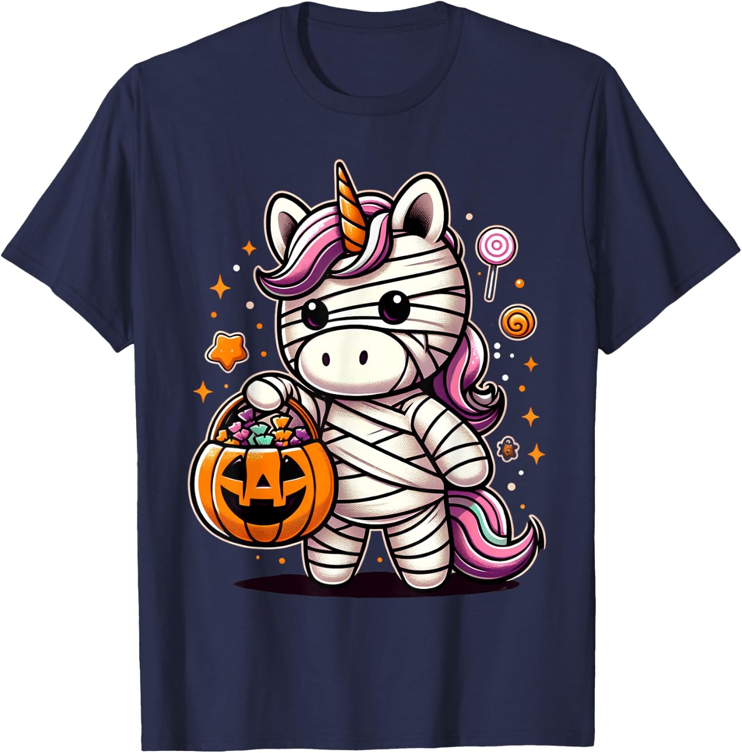 Cute Unicorn Halloween Costume Toddler Kids Boys & Girls T-Shirt - T-Shirt | Navy