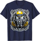 Celtic Owl Mystical Tattoo Design, Symbolic Knotwork T-Shirt - T-Shirt | Navy