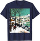 Hunters in the Snow Pieter Bruegel the Elder Renaissance Art T-Shirt - T-Shirt | Navy