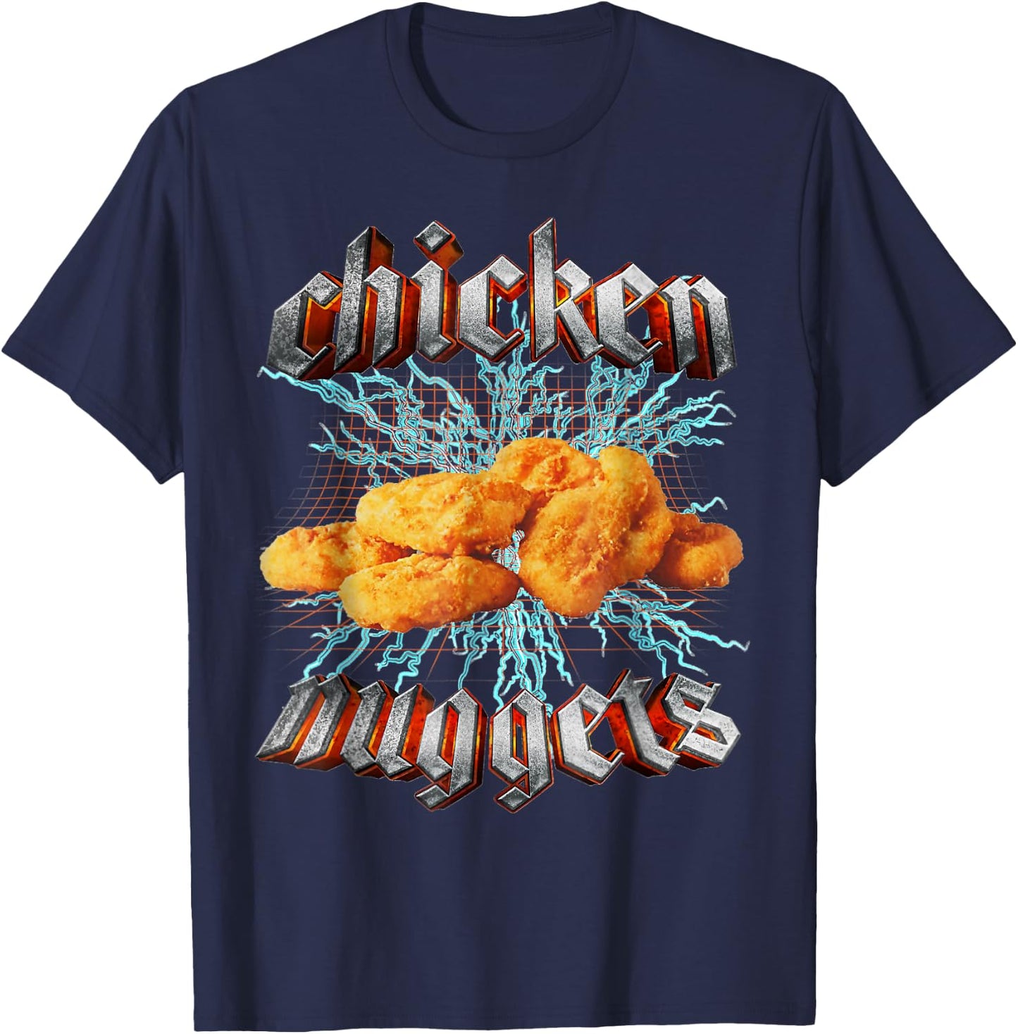 Chicken Nuggets Meme Funny Oddly Specific Dank Meme T-Shirt - T-Shirt | Navy