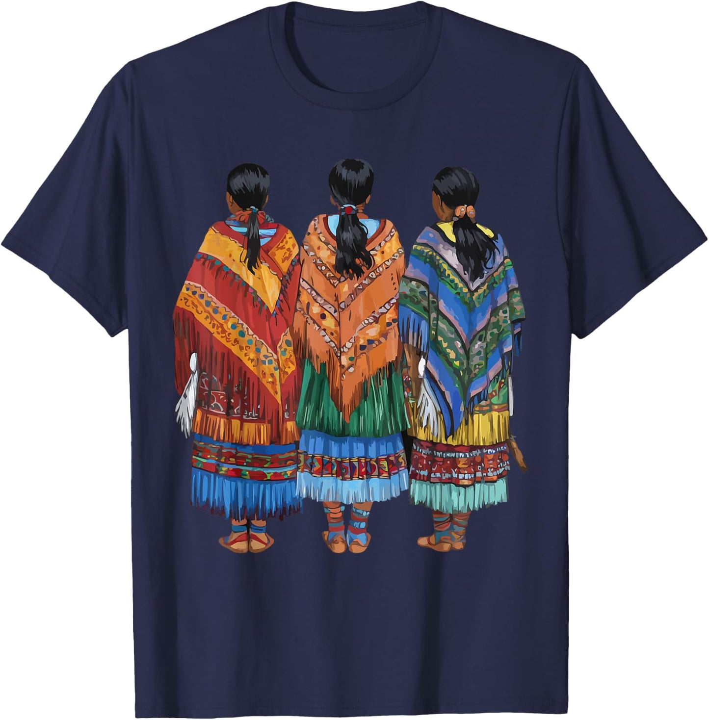 Indigenous People Mexico Native American Tarahumara Tribe T-Shirt - T-Shirt | Navy