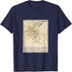 Vintage Danbury CT Map (1867) T-Shirt - T-Shirt | Navy