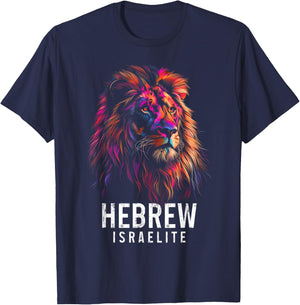 Hebrew Israelite Lion Of Judah Tribe YHWH Jew Jewish Yah T-Shirt - T-Shirt | Navy