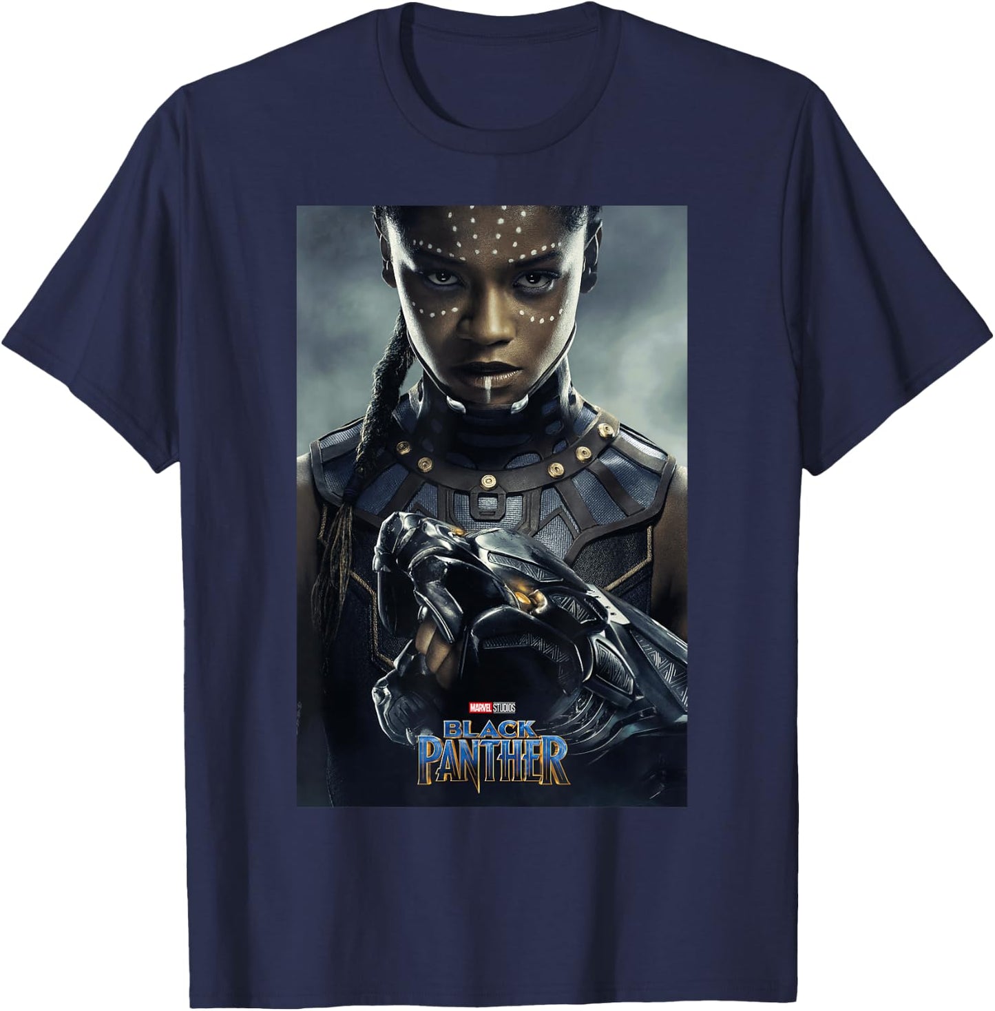 Marvel Black Panther Movie Shuri Poster Graphic T-Shirt - T-Shirt | Navy