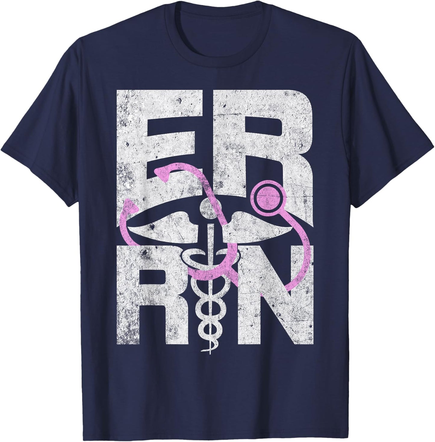 ER Registered Nurse - Funny Emergency Room RN Nurse Gifts T-Shirt - T-Shirt | Navy