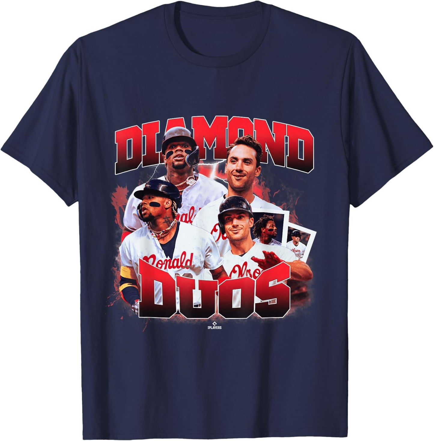 Ronald Acuna Jr. & Matt Olson | Atlanta Duos | MLBDDUO4005 T-Shirt - T-Shirt | Navy