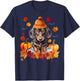 Dachshund Hello Autumn Leaf Fall For Dog Lover Men Women Girls Kids T-Shirt - T-Shirt | Navy