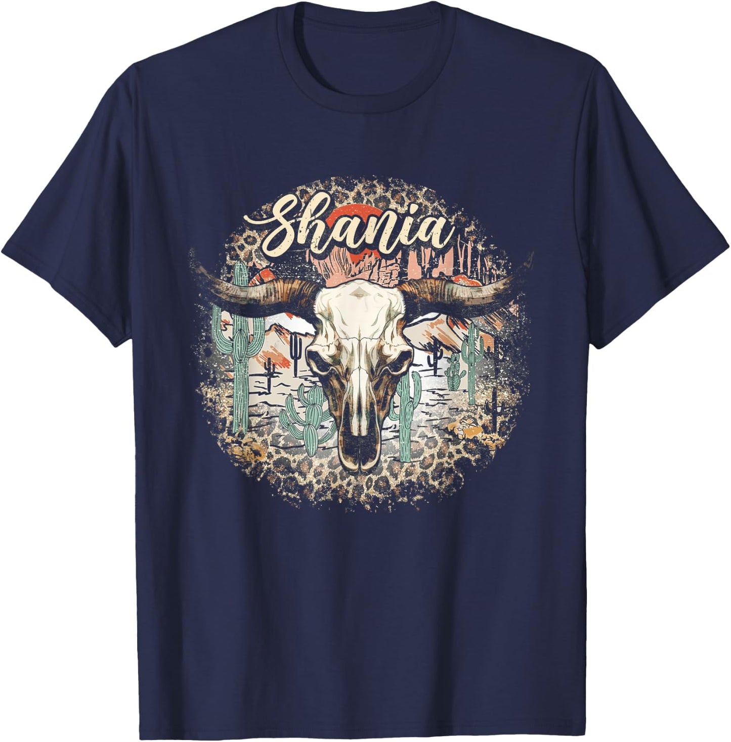 I Love Shania Vintage First Name Outfits Pride Name Happily T-Shirt - T-Shirt | Navy