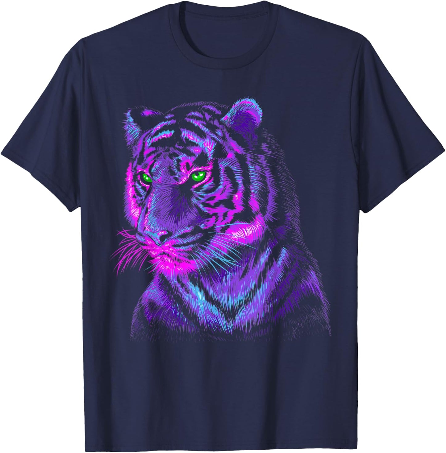 Lilac tiger T-Shirt - T-Shirt | Navy