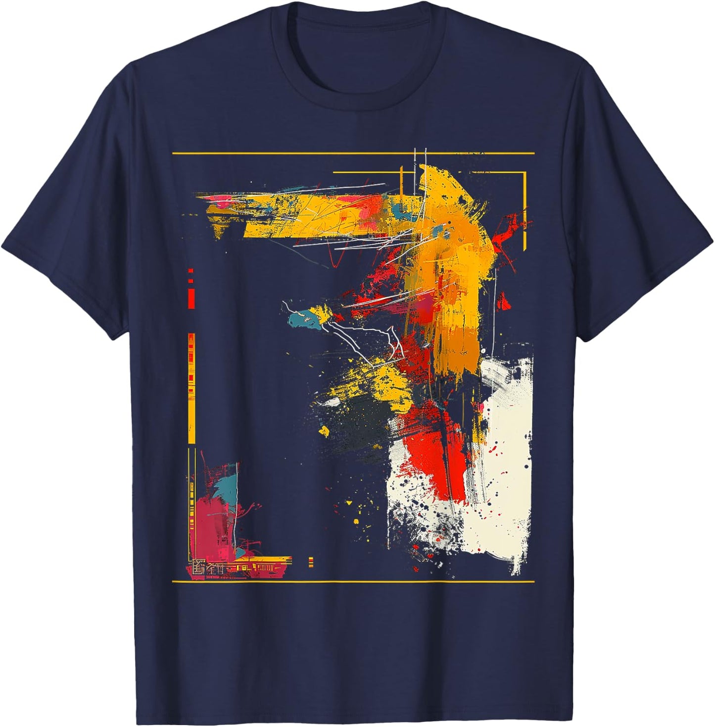 Graphic Art Art T-Shirt - T-Shirt | Navy