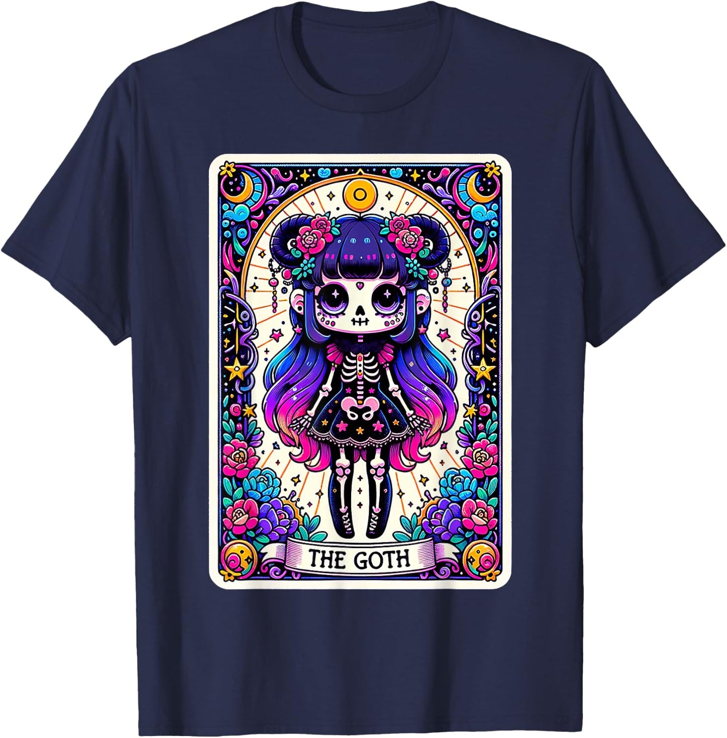 The Goth Tarot Card T-Shirt - T-Shirt | Navy