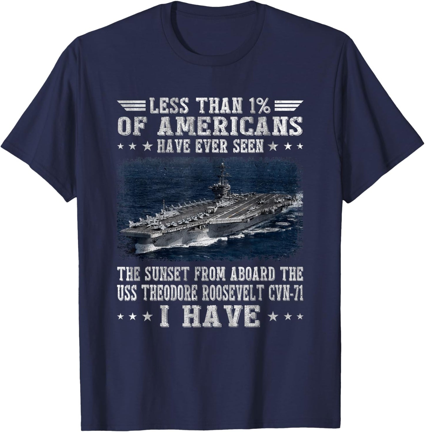 USS Theodore Roosevelt CVN-71 Aircraft Carrier Veterans Day T-Shirt - T-Shirt | Navy