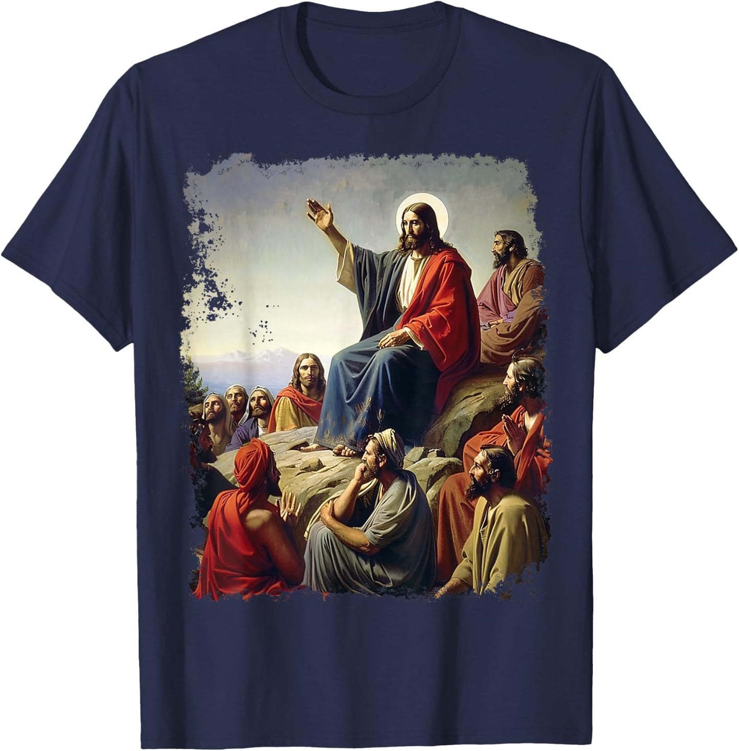 Apostle Disciple Jesus Christ Art T-Shirt - T-Shirt | Navy