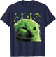 Gnarp Cat Silly Alien Cat Meme Brainrot Meme Funny Silly Cat T-Shirt - T-Shirt | Navy