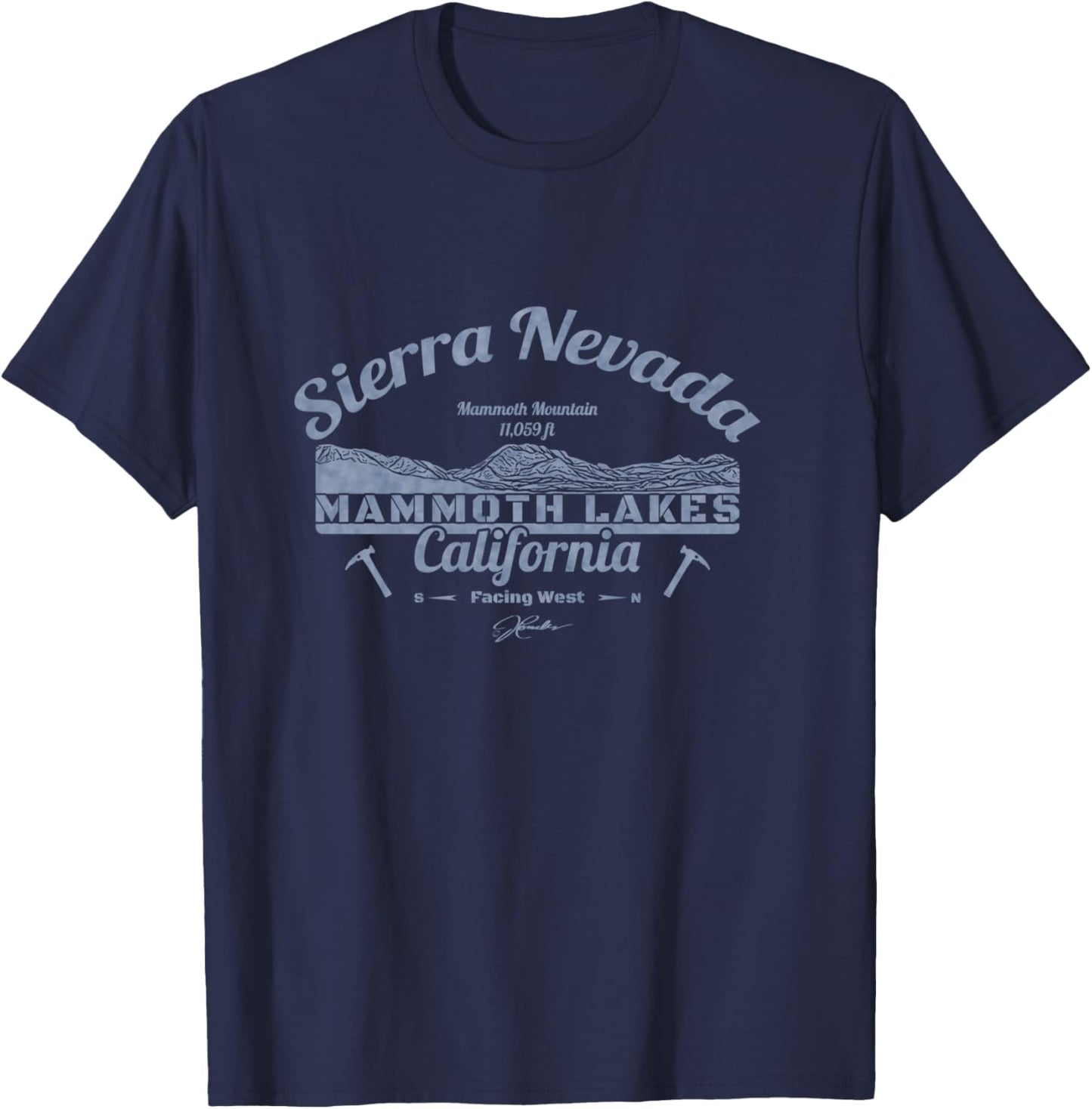 JCombs: Mammoth Lakes, CA with Mammoth Mountain T-Shirt - T-Shirt | Navy