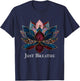 Yoga Lotus Flower Zen Buddhism Buddhist Buddha Meditation T-Shirt - T-Shirt | Navy