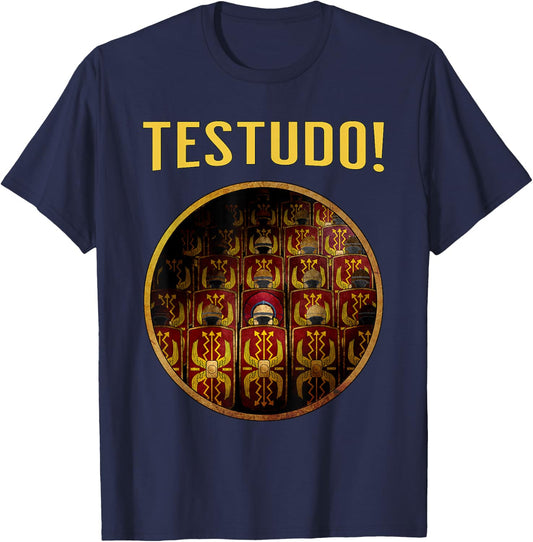Roman Legions Testudo Ancient Roman Legionaries T-Shirt - T-Shirt | Navy