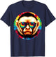 Cool Tie Dye Sunglasses Capuchin Monkey Illustration Art T-Shirt - T-Shirt | Navy