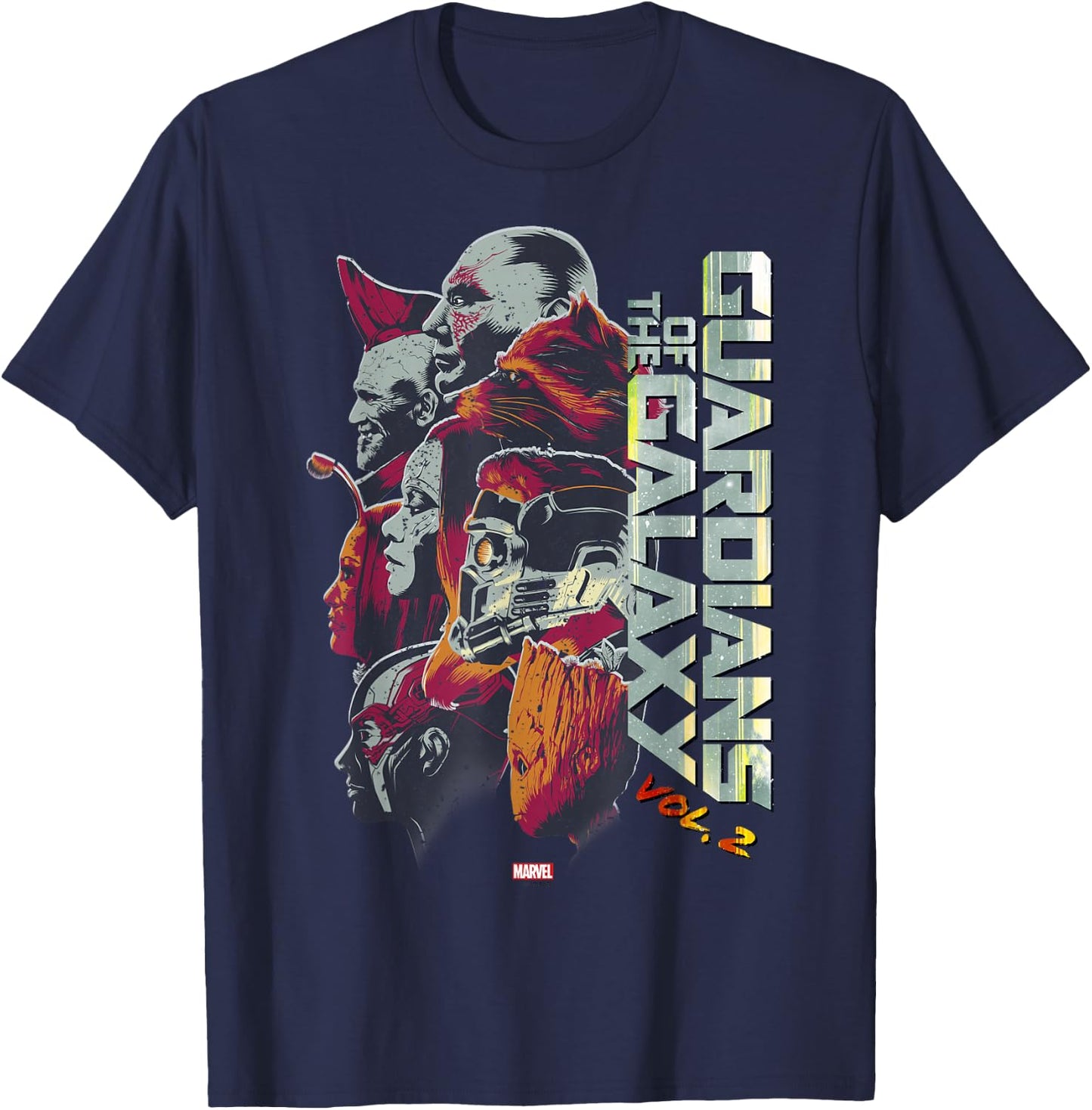 Marvel Guardians of The Galaxy Vol 2 Epic Team Profiles T-Shirt - T-Shirt | Navy