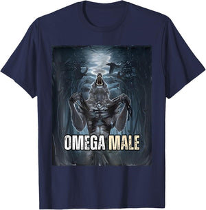 Omega Male Wolf T-Shirt - T-Shirt | Navy