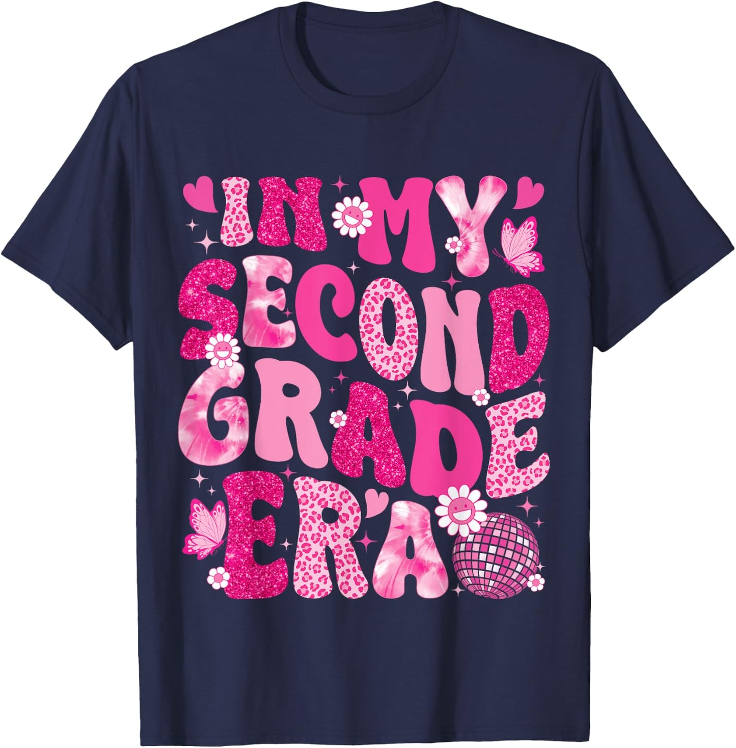 In My Second Grade Era Teachers Women Back To School Girls T-Shirt - T-Shirt | Navy