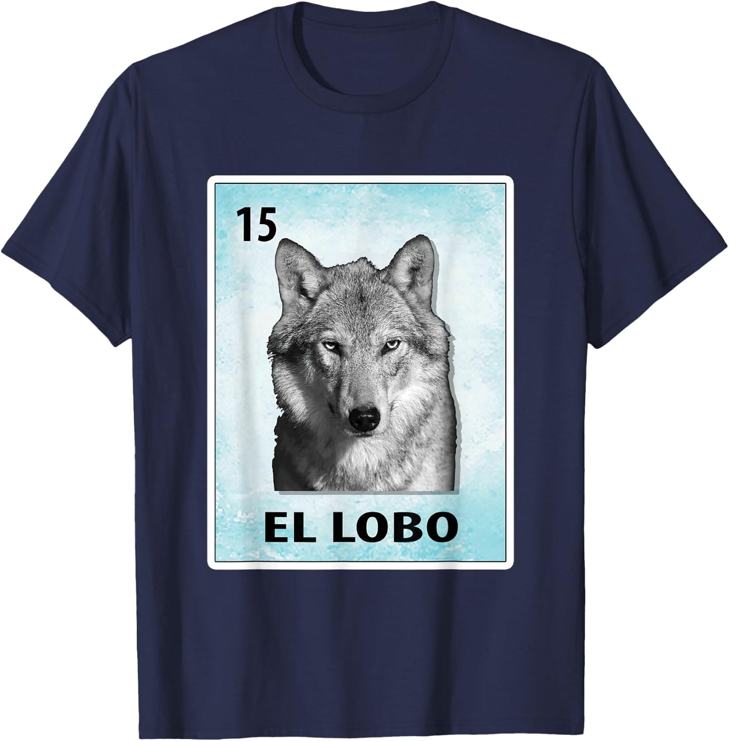 El Lobo Mexican Wolf Cards T-Shirt - T-Shirt | Navy