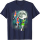 Three Lava Lamp Moon | 3 Ugly Retro Lamps 70s Hippy Joke T-Shirt - T-Shirt | Navy